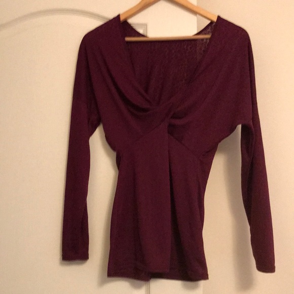 Armani Exchange burgundy top - Picture 4 of 4